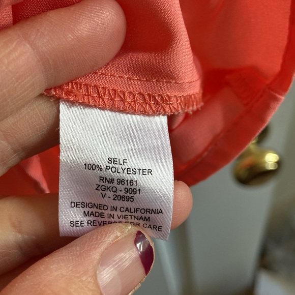 Cute coral dress in size L - Picture 5 of 7